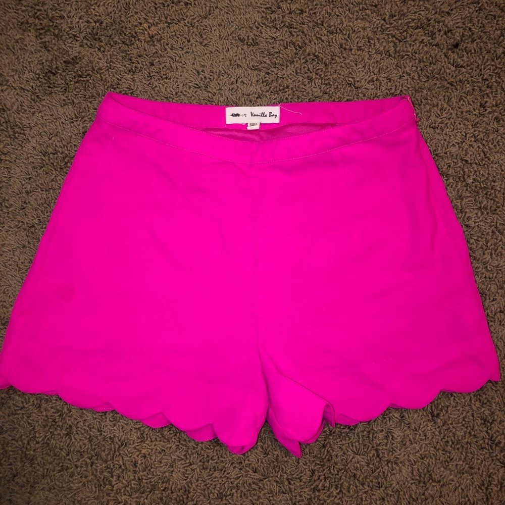 Scalloped shorts